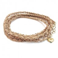 SOFT BROWN ITALIAN LEATHER BRACELET SOFT BROWN ITALIAN LEATHER BRACELET